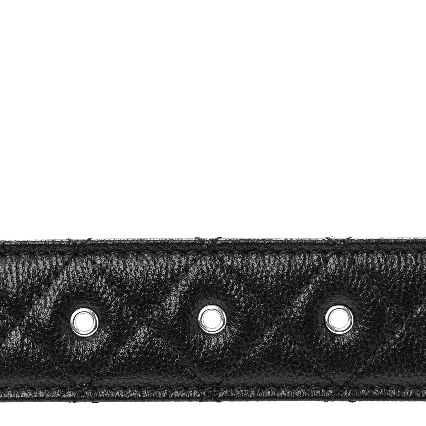 Caviar Quilted CC Chain Belt 85 34 Black