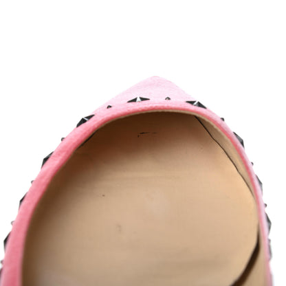 Jimmy Choo Calfskin Windsor Star Flats 40 Pink 9 of 10