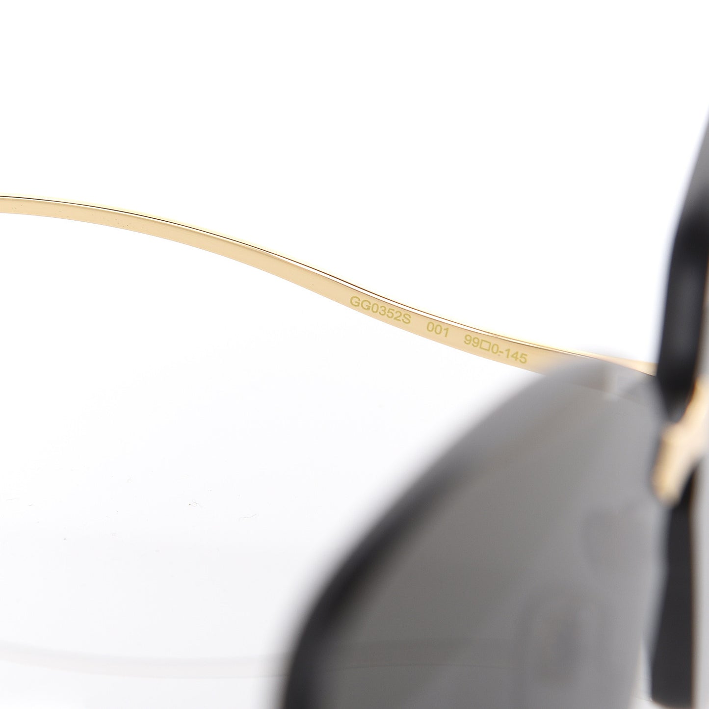 Rimless Sunglasses GG0352S Gold