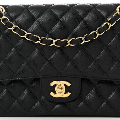 Chanel Caviar Quilted Medium Double Flap Black 8 of 11