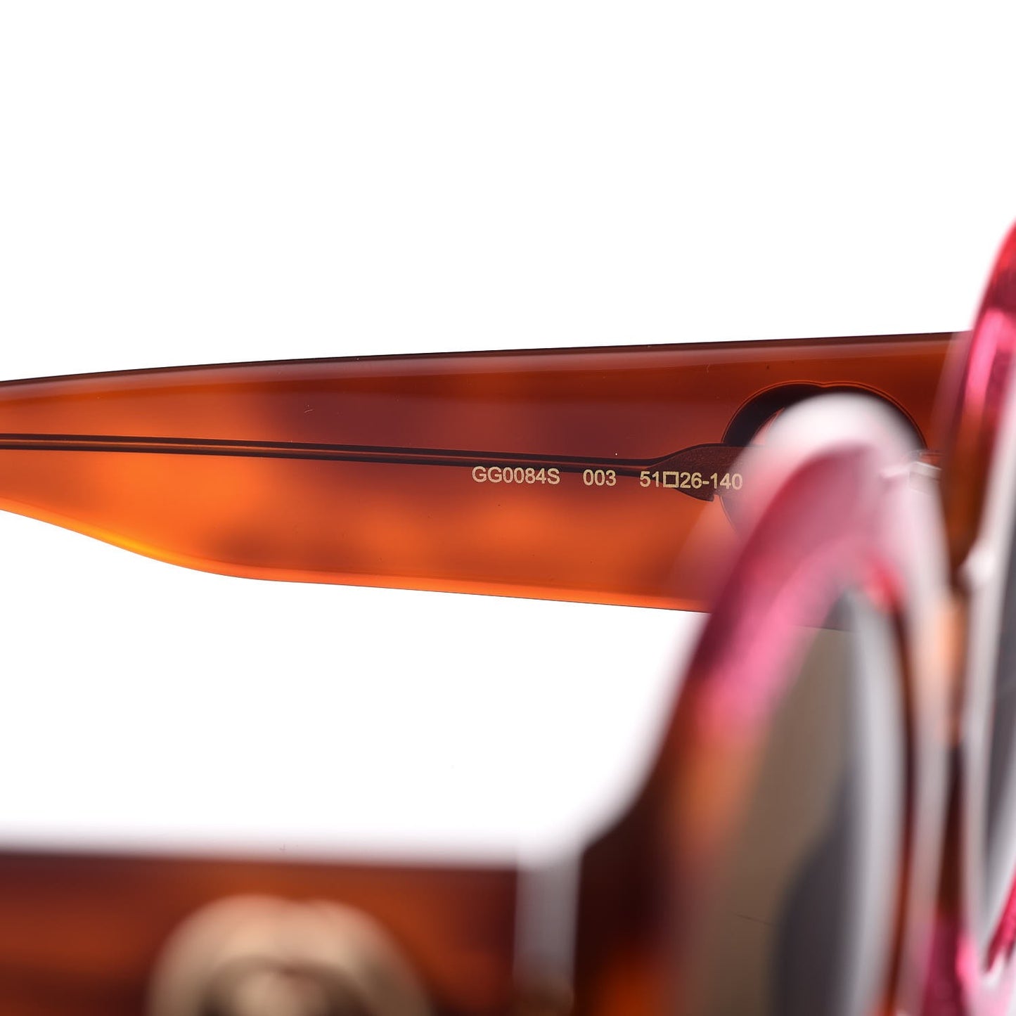 Acetate Round GG0084S Sunglasses Pink