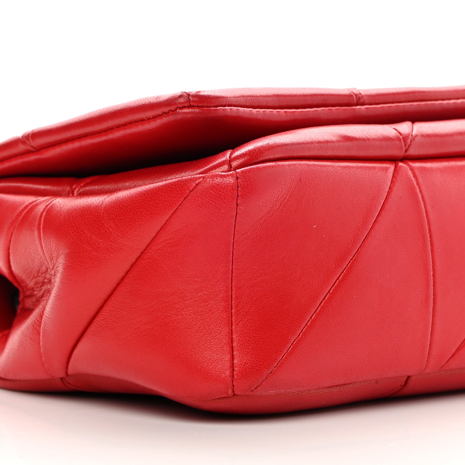 Saint Laurent Lambskin Patchwork Monogram Small Jamie Red 9 of 13