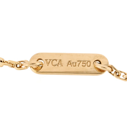 Van Cleef & Arpels 18K Yellow Gold Mother of Pearl Sweet Alhambra Bracelet 4 of 5