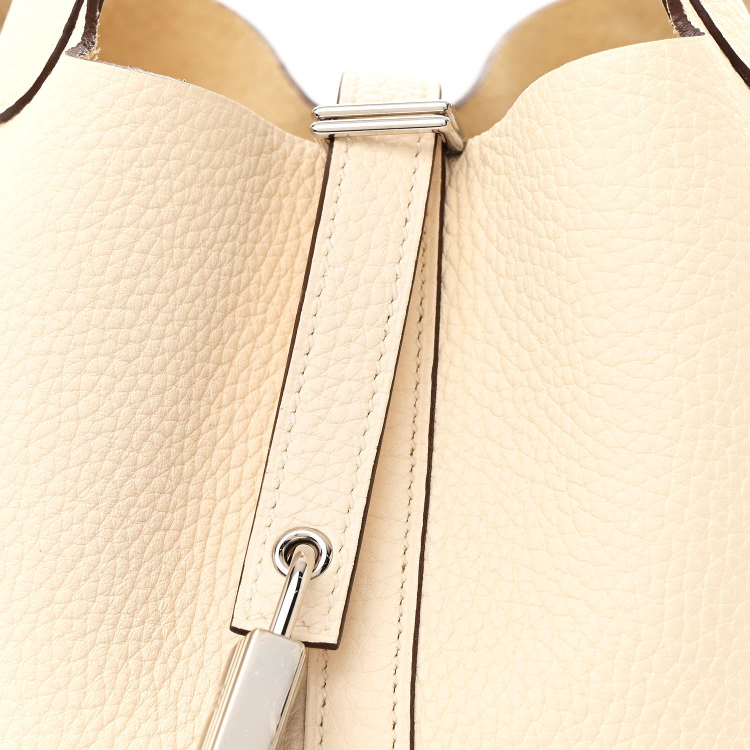 Hermes Taurillon Clemence Picotin Lock 22 MM Nata 8 of 15