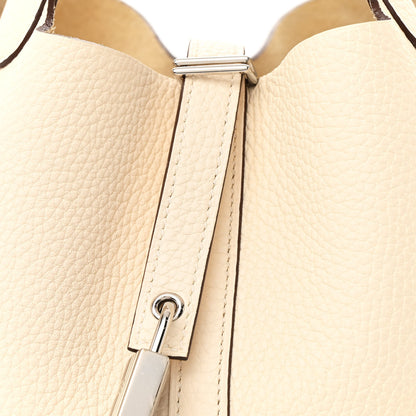 Hermes Taurillon Clemence Picotin Lock 22 MM Nata 8 of 15