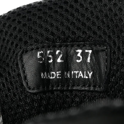 Prada Nylon Piuma Logo Sneakers 37 Black White 6 of 9