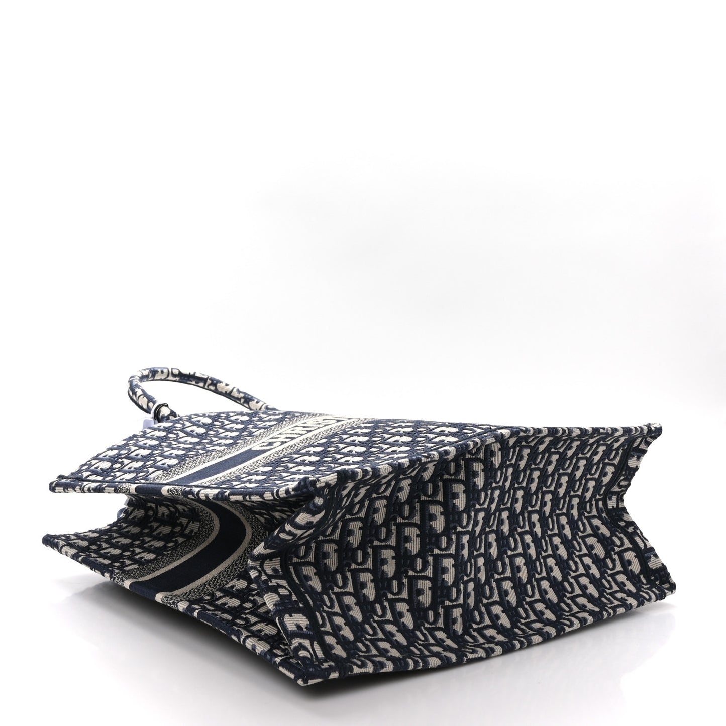 CHRISTIAN DIOR Oblique Large Book Tote Blue Multicolor