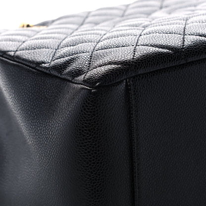Chanel Caviar Quilted Grand Shopping Tote GST Black 9 of 15