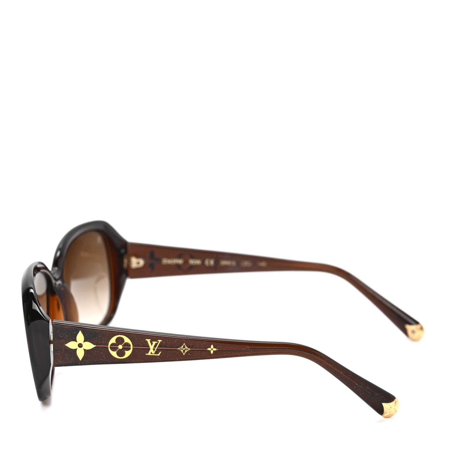 Louis Vuitton Acetate Obsession GM Sunglasses Z0459W Brown Glitter 3 of 6