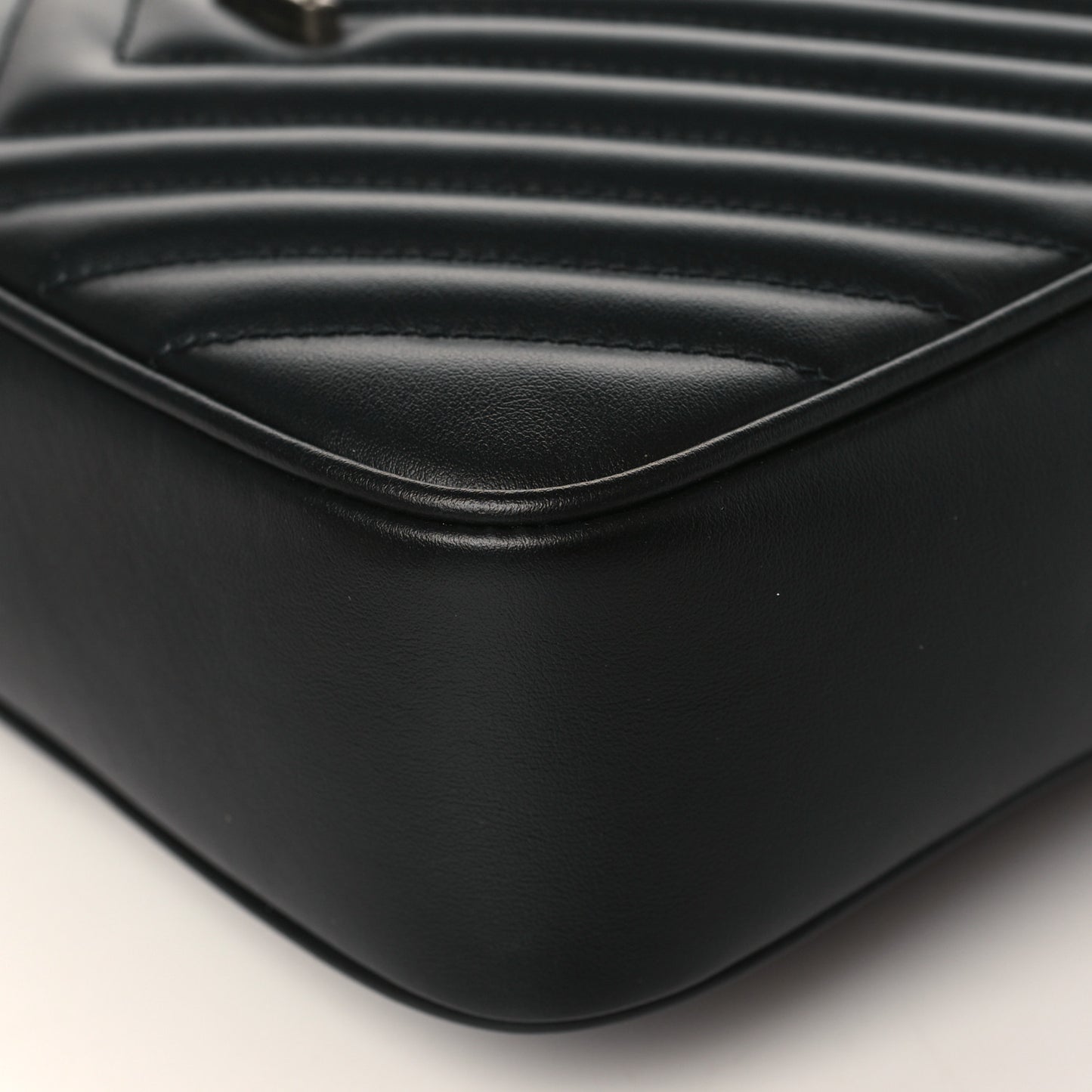 Calfskin Matelasse Monogram Monochrome Lou Camera Bag Black