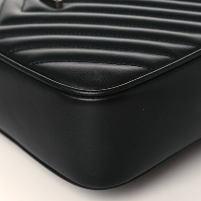 Saint Laurent Calfskin Matelasse Monogram Monochrome Lou Camera Bag Black 9 of 9