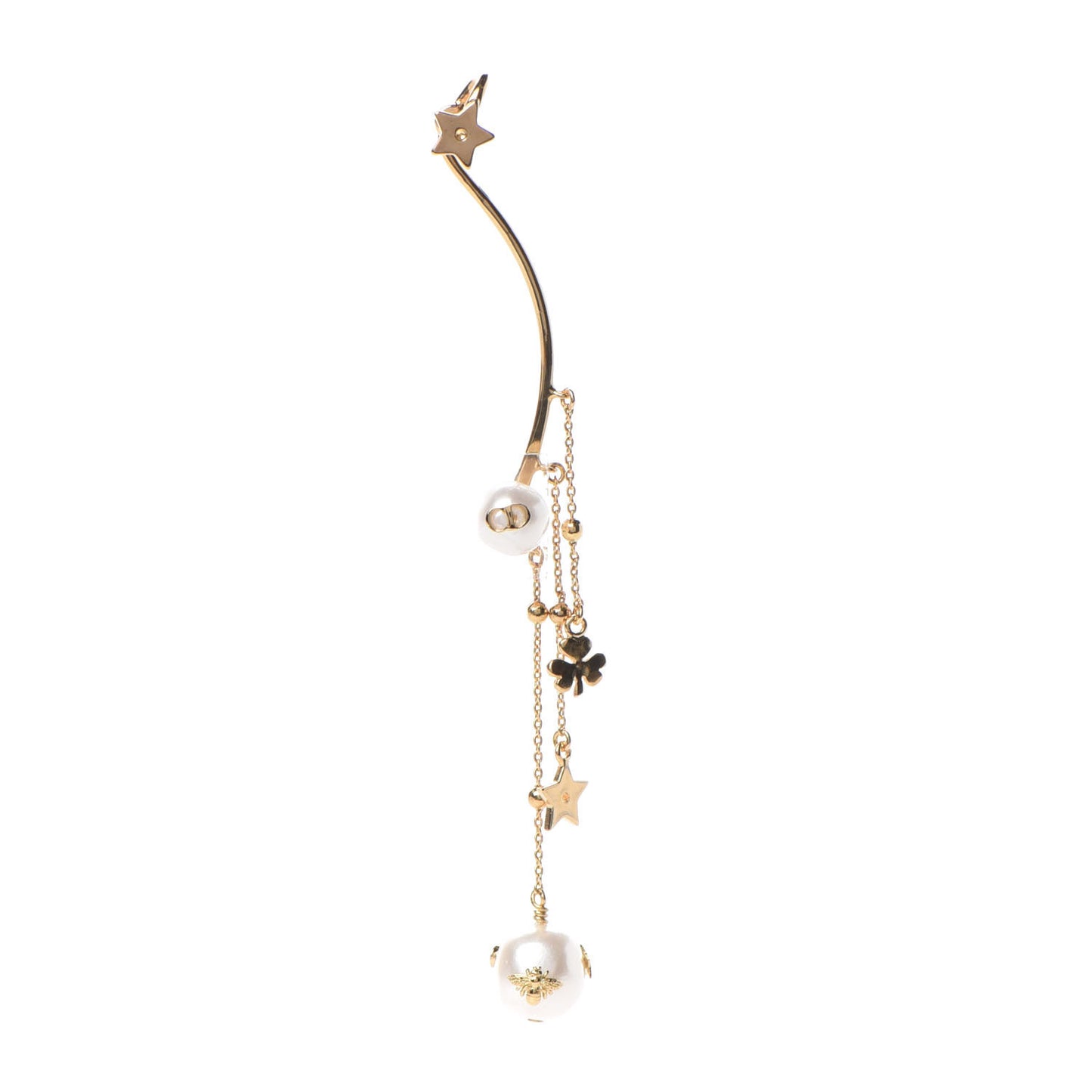 Pearl Shiny-D Earring Gold