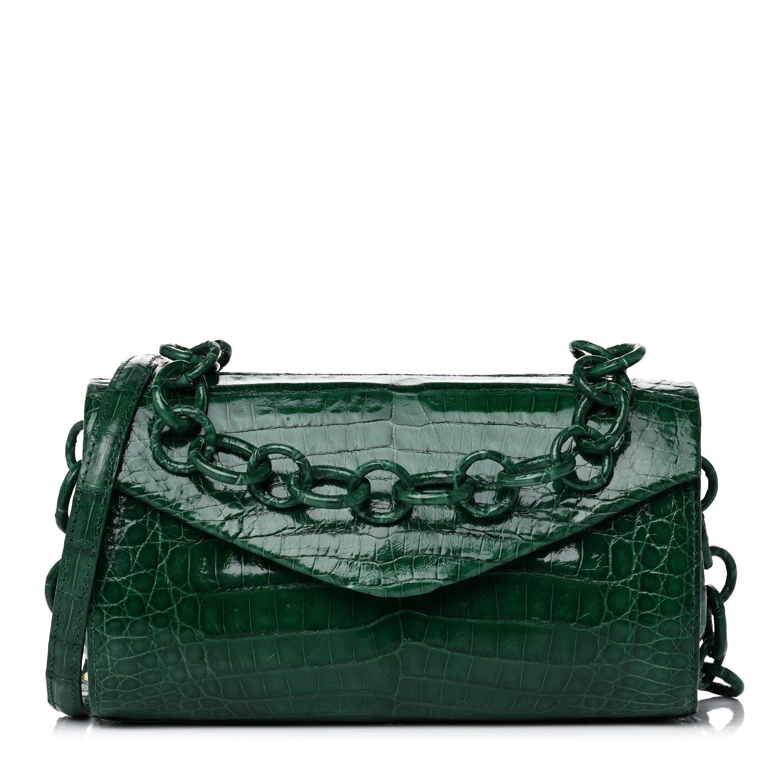 Nancy Gonzalez Crocodile Amour Clutch Green 1 of 16