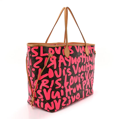 Louis Vuitton Monogram Graffiti Neverfull GM Fuchsia 3 of 16