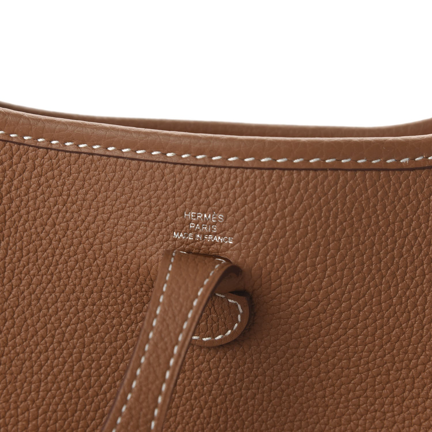 Hermes Taurillon Clemence Allegro Evelyne TPM Gold Cornaline White 8 of 10