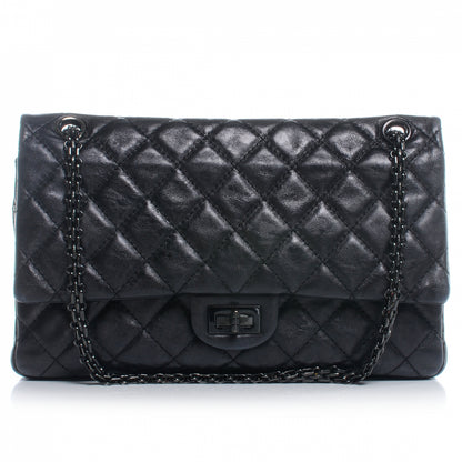 Chanel Calfskin 2.55 Reissue 226 Flap Metallic Black 1 of 8