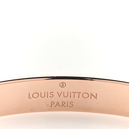 Louis Vuitton Brass Monogram Nanogram Cuff S Pink Gold 6 of 6
