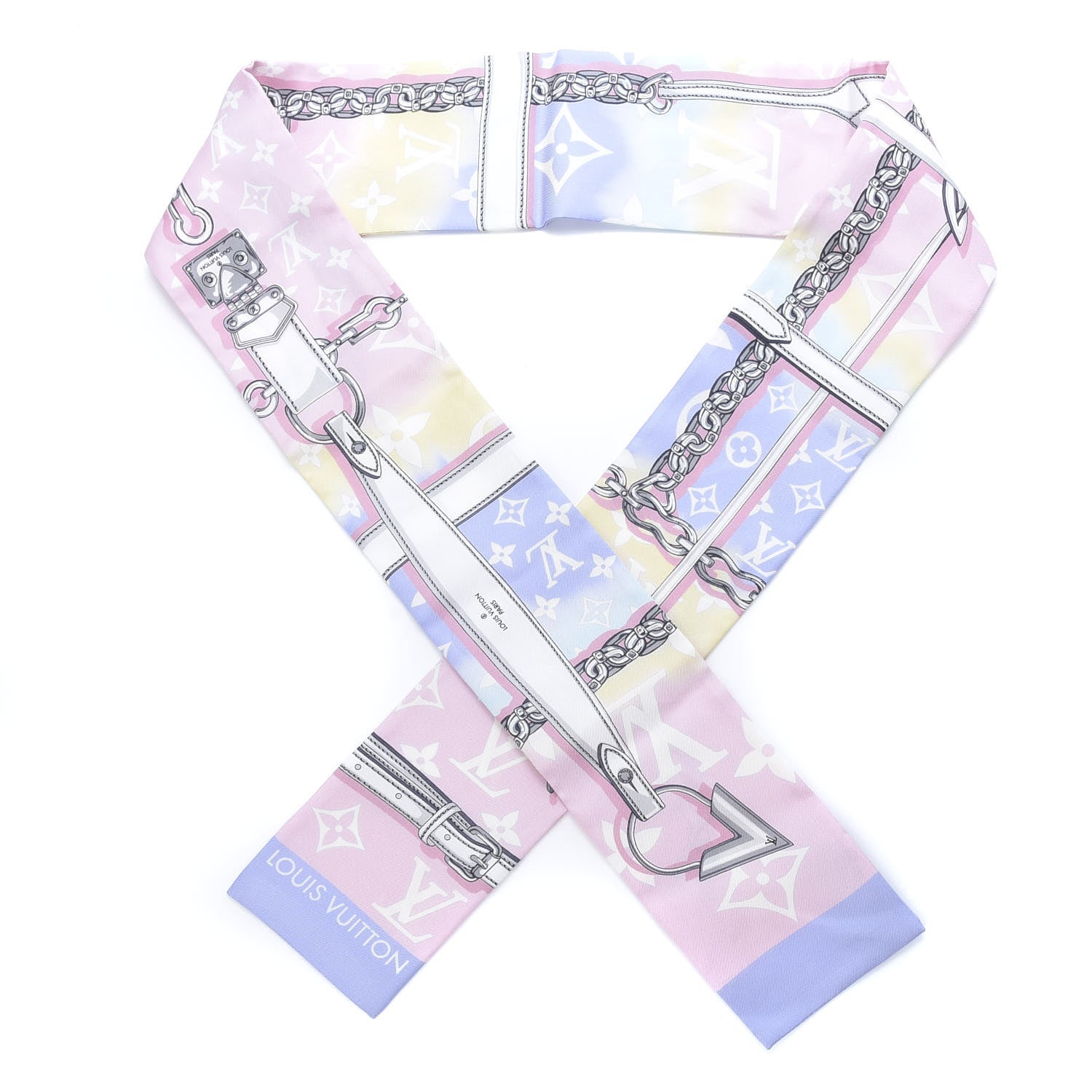 Louis Vuitton Silk Monogram Escale Confidential Bandeau Pink 1 of 4