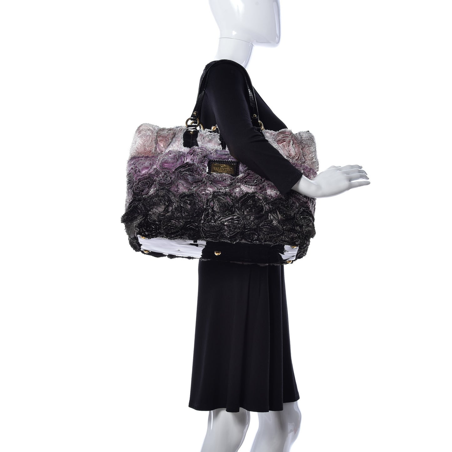 Silk Georgette Rosier Tote Purple