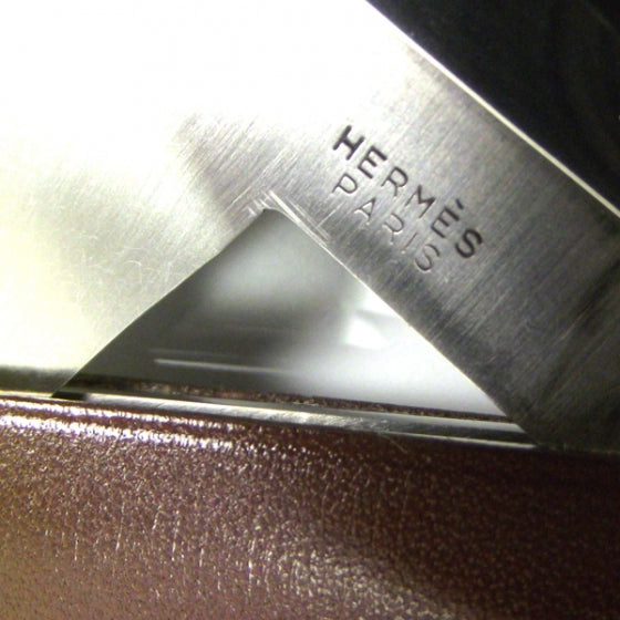 Hermes Cigar Cutter Leather and Silver 3 of 4