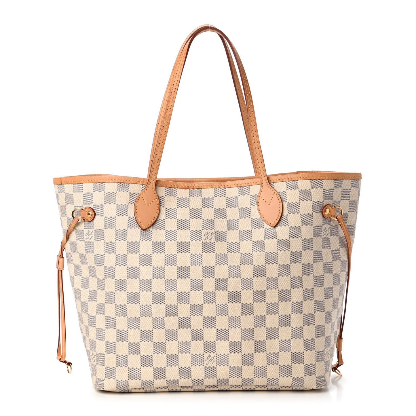Damier Azur Neo Neverfull MM Rose Ballerine