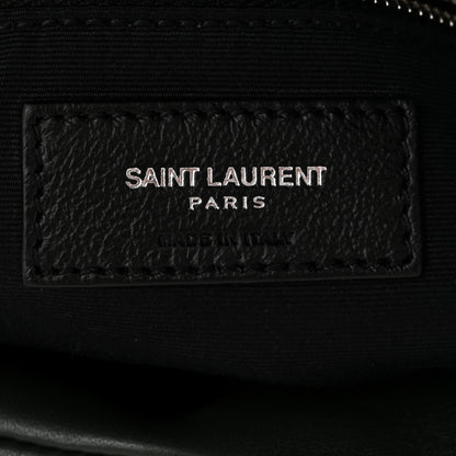 Saint Laurent Lambskin Quilted Medium Loulou Puffer Monogram Chain Satchel Seaweed 6 of 10