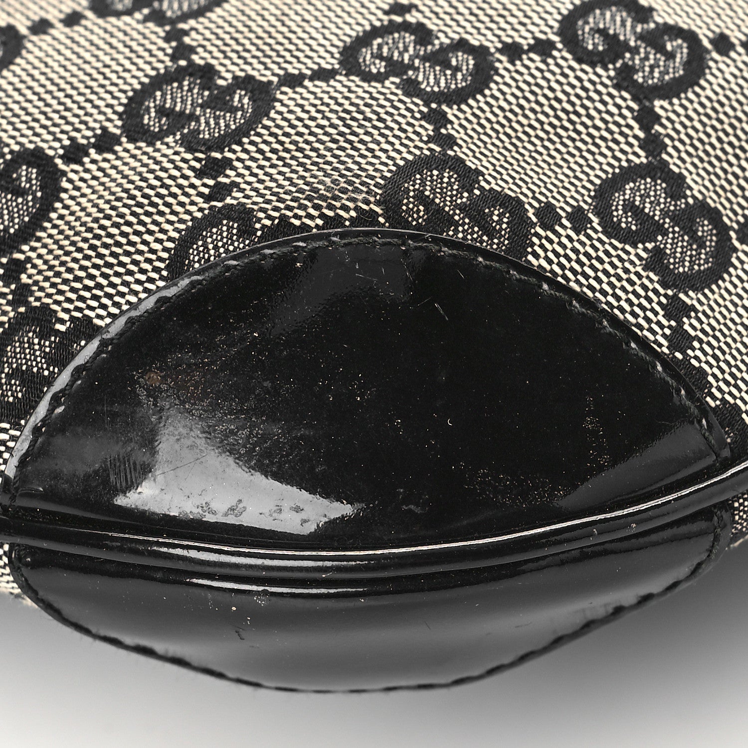 Gucci Monogram Patent Small Hobo Black 9 of 9