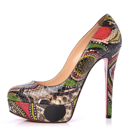 Christian Louboutin Python Masai Bianca 140 Pumps 36 Multicolor 1 of 15