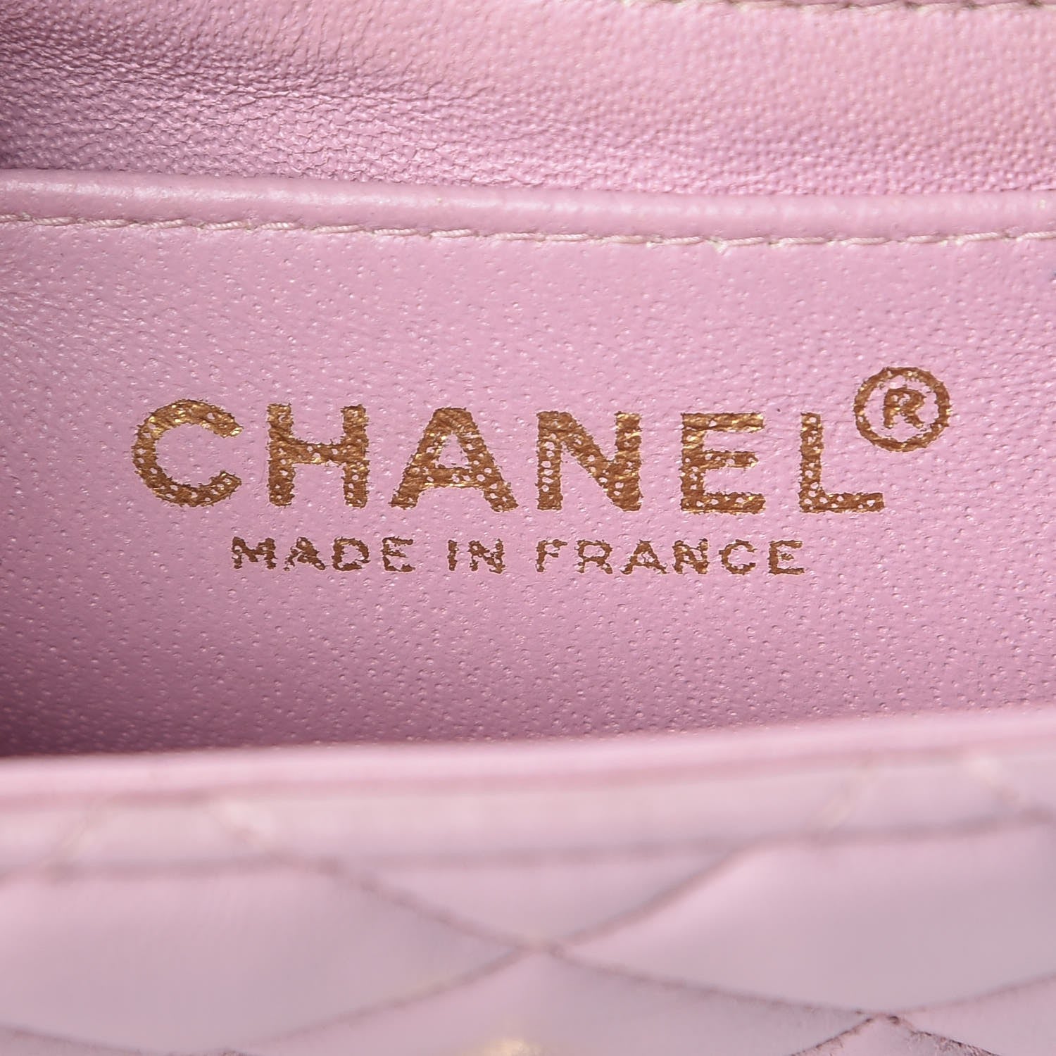 Chanel Lambskin Quilted Mini Square Flap Lilac 7 of 9