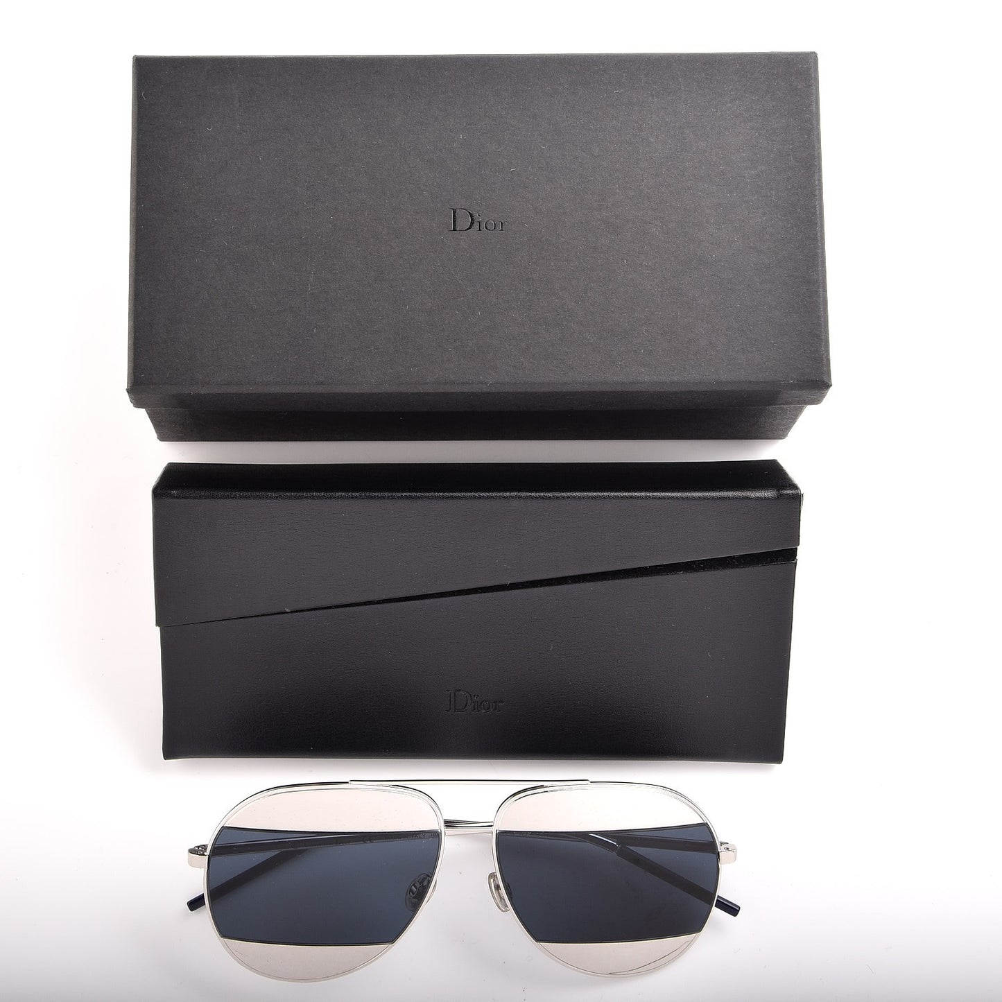 Split 1 Aviator Sunglasses Silver