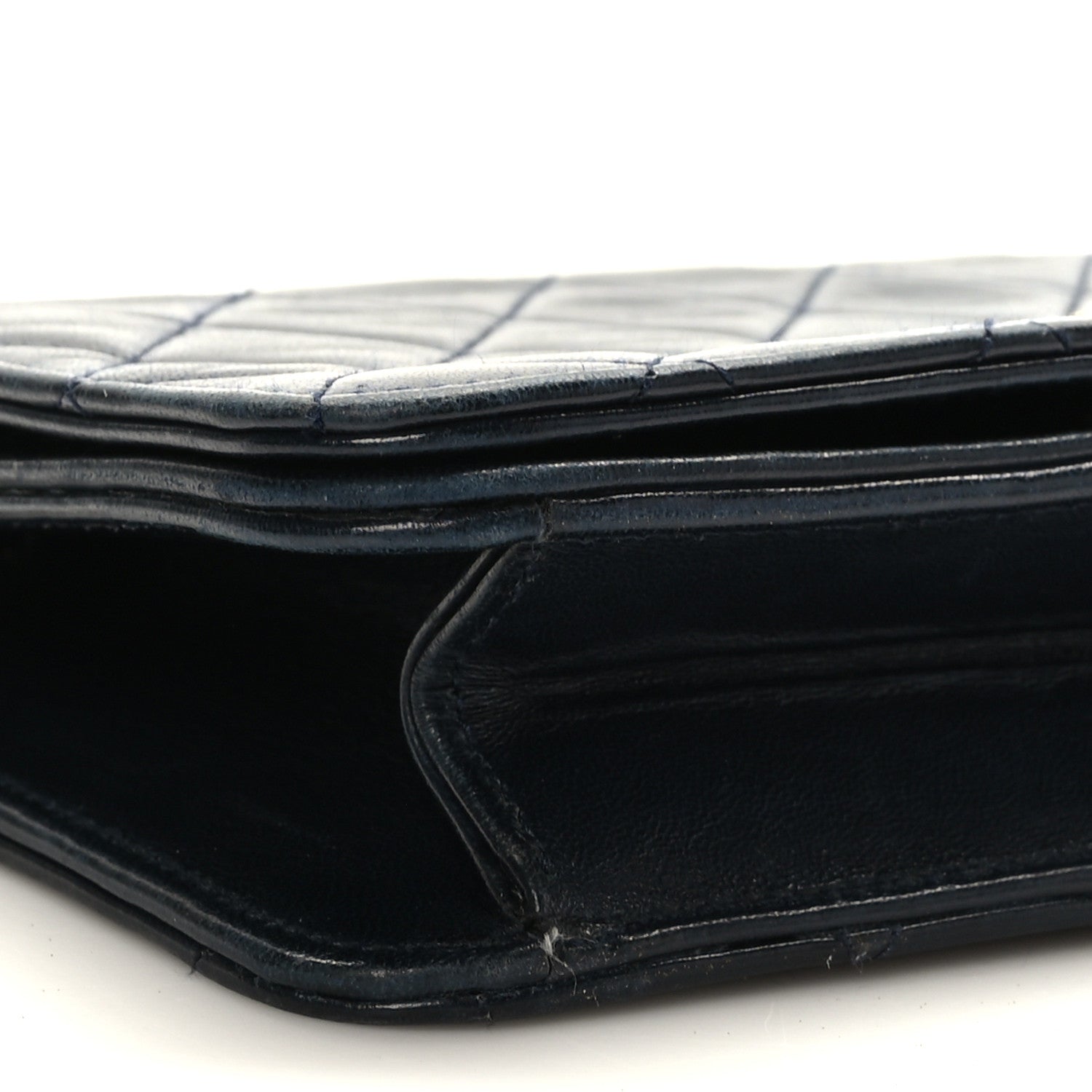 Chanel Lambskin Quilted Small Single Flap Navy 6 of 7