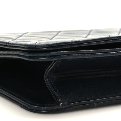 Chanel Lambskin Quilted Small Single Flap Navy 6 of 7