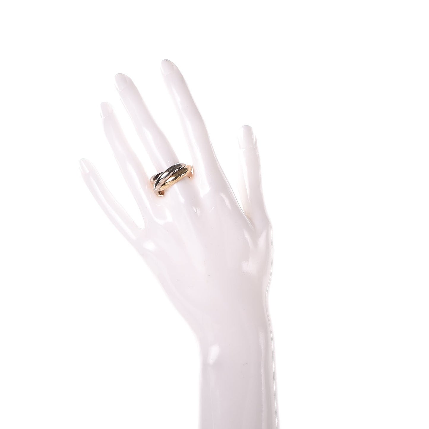 18K Pink Yellow White Gold Classic Trinity Ring 58 8.25