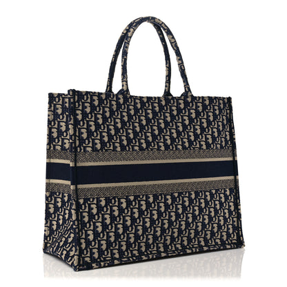 Christian Dior Oblique Book Tote Blue Multicolor 3 of 12