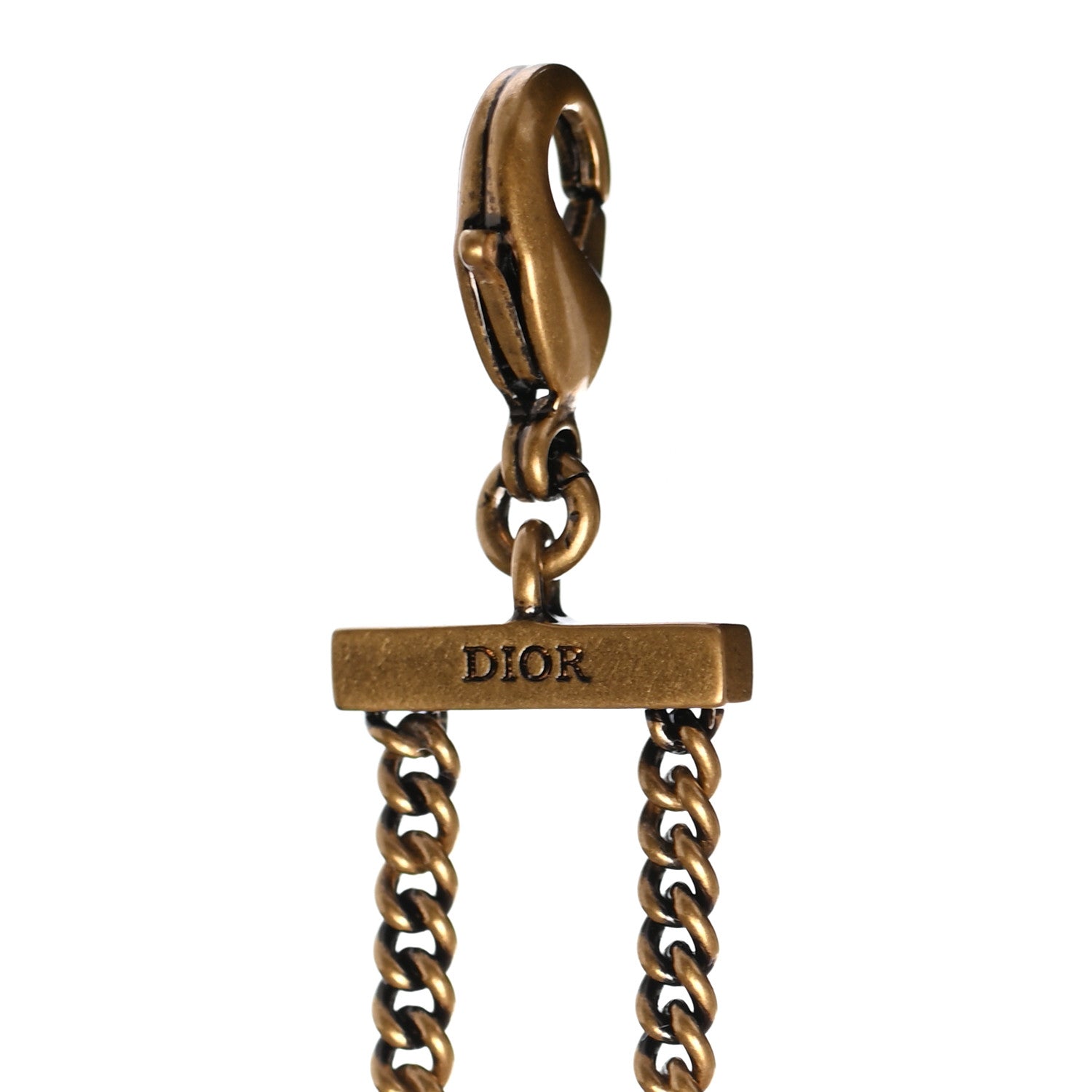 Christian Dior Metal J'Adior Choker Necklace Aged Gold 4 of 4