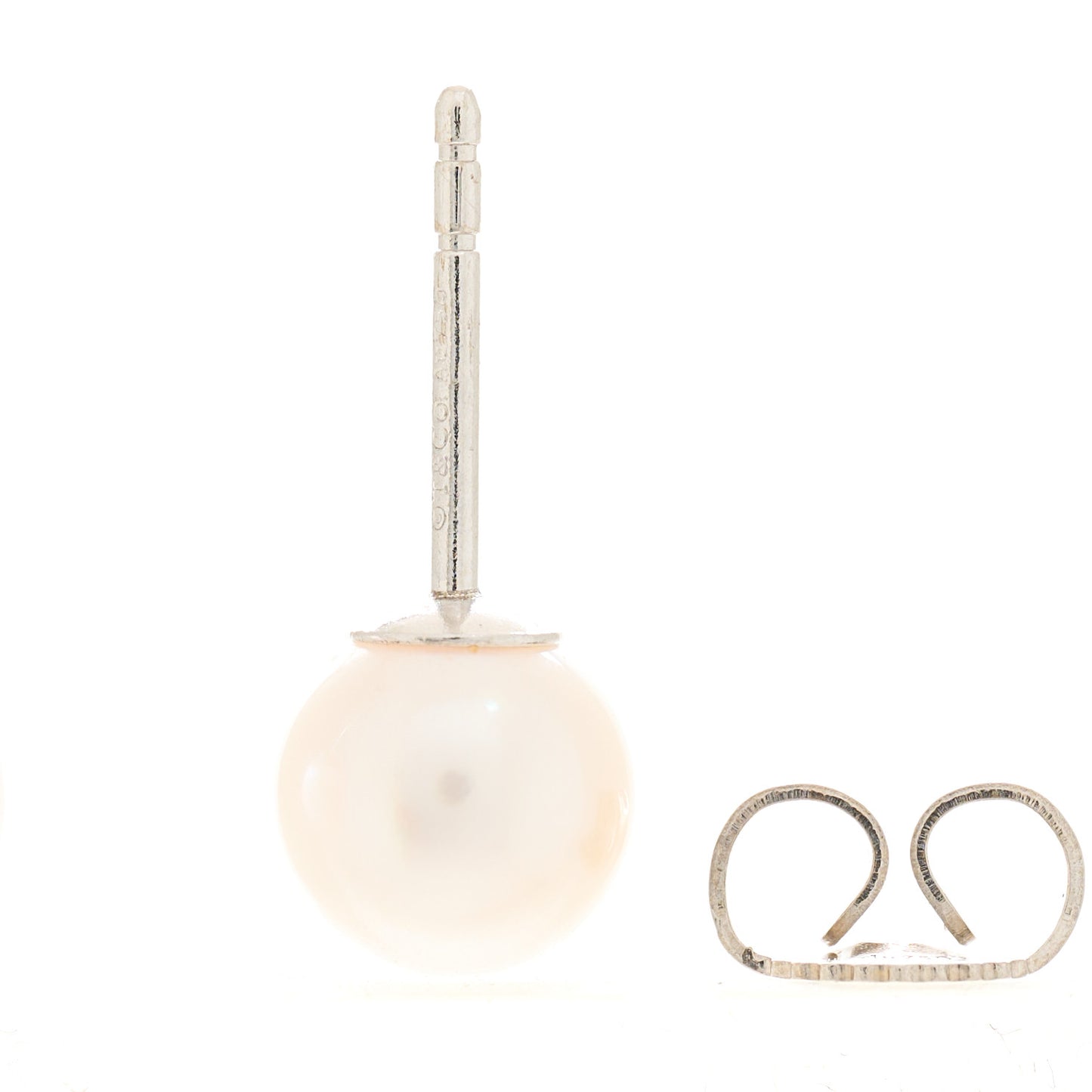 18K White Gold Akoya Pearl 6-6.5mm Signature Earrings