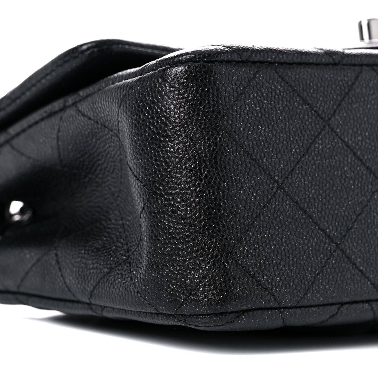 Chanel Iridescent Caviar Quilted Mini Rectangular Flap Black 8 of 10