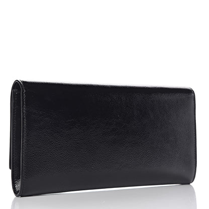 Saint Laurent Textured Patent Monogram Small Belle De Jour Clutch Black 3 of 12