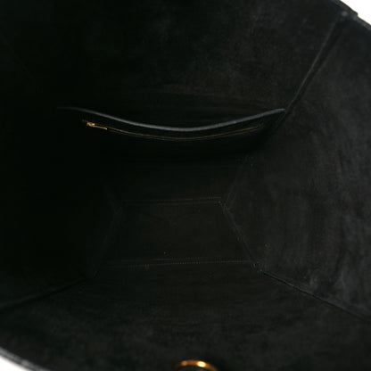 Celine Soft Grained Calfskin Sangle Bucket Bag Black 5 of 8