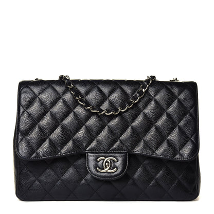 Chanel Caviar Quilted Jumbo Single Flap Black 1 of 5