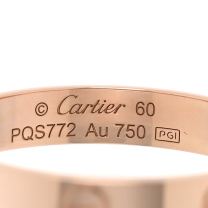 Cartier 18K Pink Gold 3.5mm LOVE Wedding Band Ring 60 9 4 of 5