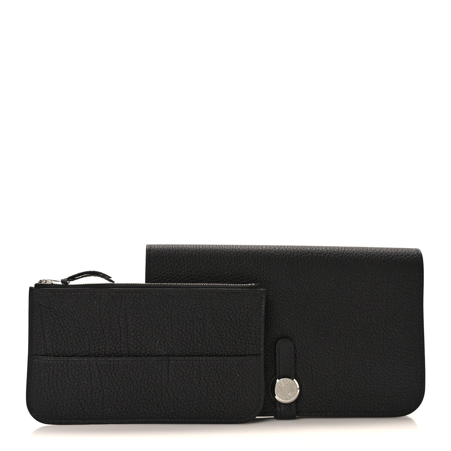 Hermes Togo Dogon Duo Wallet Black 3 of 10