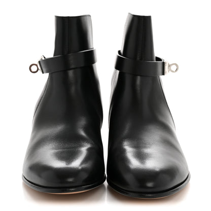 Hermes Calfskin Neo Low Boots 37 Black 3 of 11