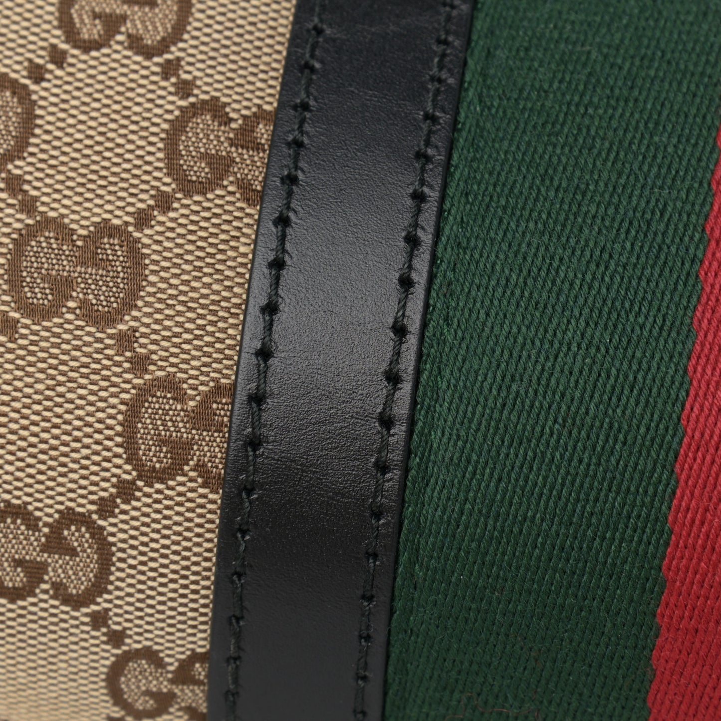 Monogram Vintage Web Medium Boston Black