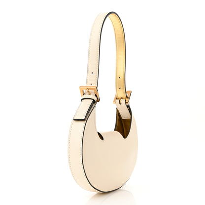Fendi Vitello King Mini Cookie Hobo Bag White Ice 3 of 12