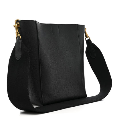 Celine Soft Grained Calfskin Small Sangle Bucket Bag Black 3 of 9