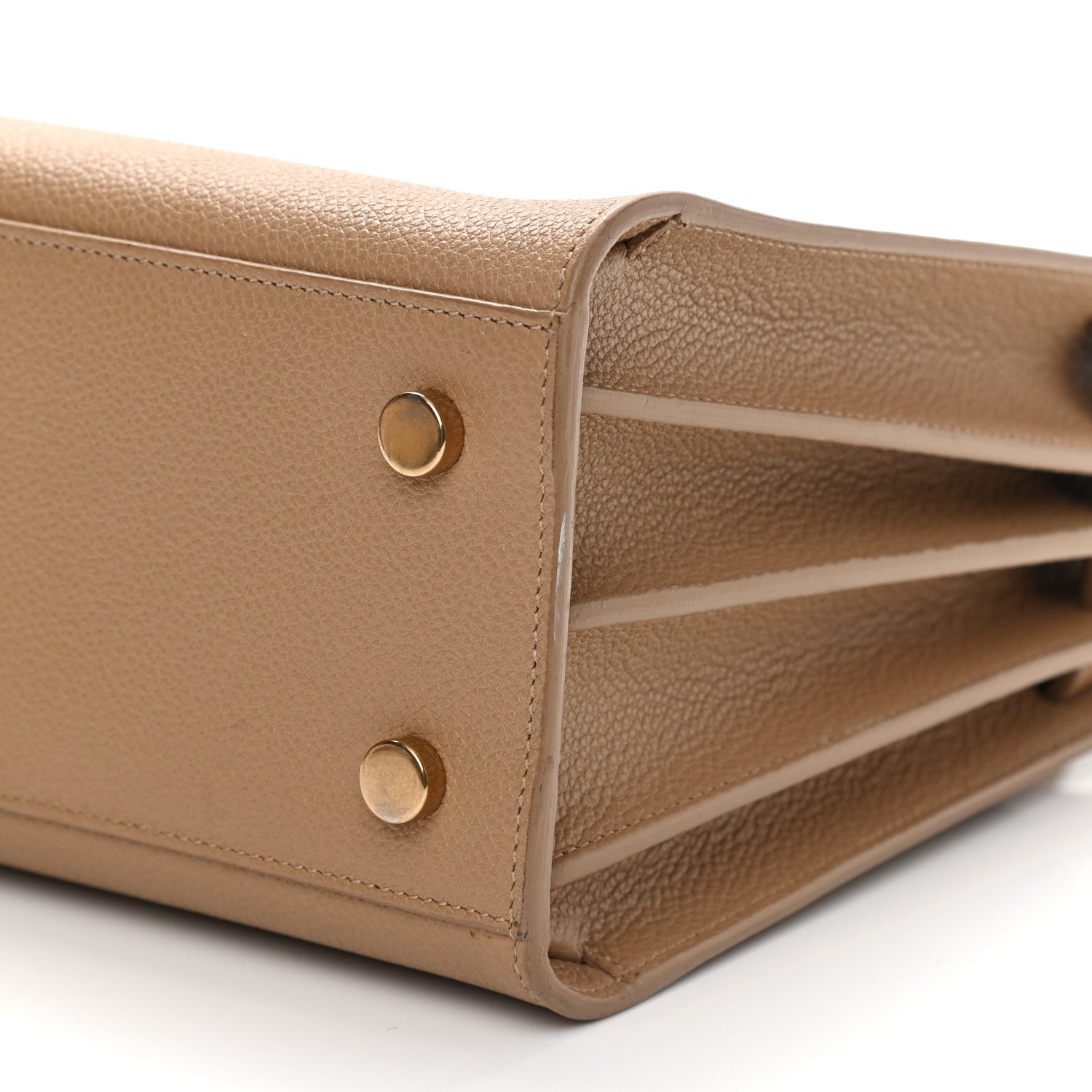 Saint Laurent Grained Calfskin Baby Sac De Jour Taupe 10 of 16