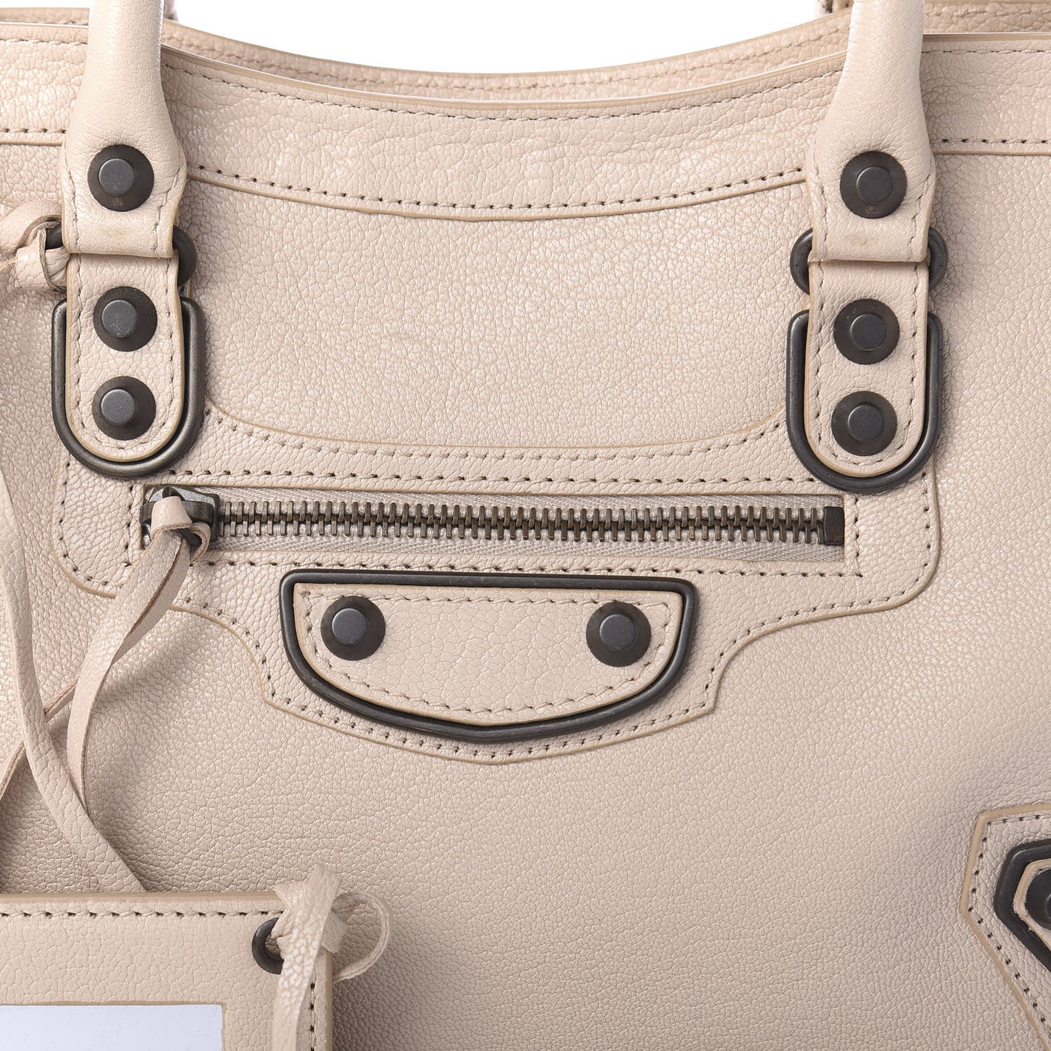 Balenciaga Chevre Classic Hardware Metallic Edge S City Beige Tapioca 11 of 11