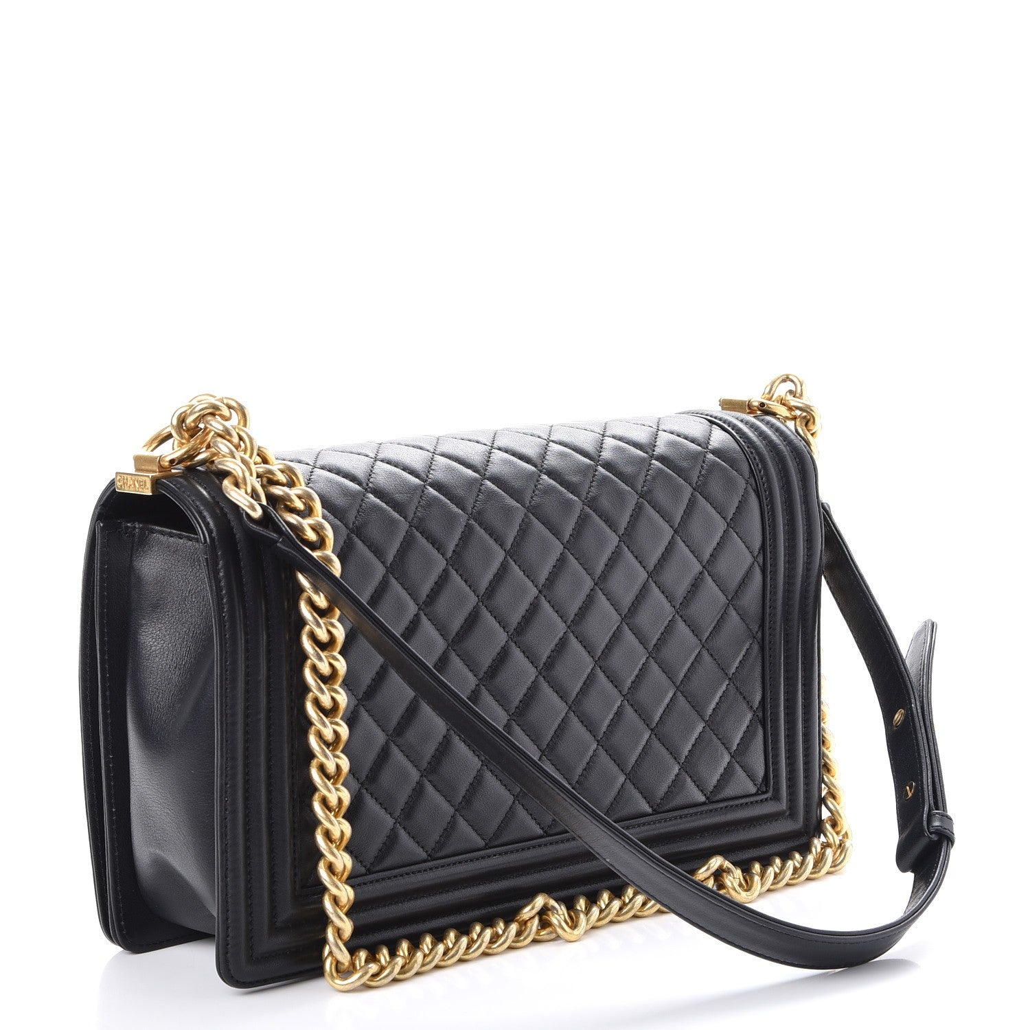 Chanel Calfskin Quilted New Medium Boy Flap Black 4 of 12