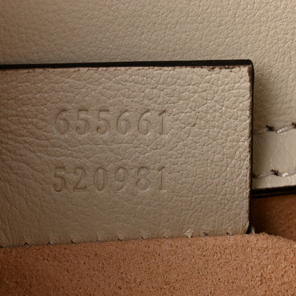 Gucci Wonka Grain Calfskin Mini Diana Tote Bag Mystic White Orange Fluo 7 of 10